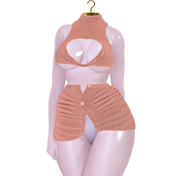 Second Life Marketplace - ::SS:: Top & Skirt Amari (Nude)